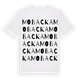White t-shirt med Mobacka ordlek t-shirt