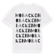 White t-shirt med Mobacken ordlek t-shirt