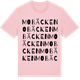 Pink Cotton t-shirt med Mobäcken ordlek t-shirt