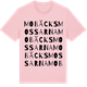 Pink Cotton t-shirt med Mobäcksmossarna ordlek t-shirt