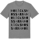 Mid Heather Gray t-shirt med Mobäcksmossarna ordlek t-shirt