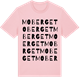 Pink Cotton t-shirt med Moberget ordlek t-shirt