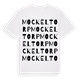 White t-shirt med Mockeltorp ordlek t-shirt