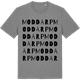 Mid Heather Gray t-shirt med Moddarp ordlek t-shirt
