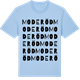 Blue Soul t-shirt med Moderöd ordlek t-shirt