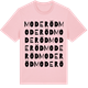 Pink Cotton t-shirt med Moderöd ordlek t-shirt