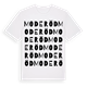 Moderöd ordlek t-shirt