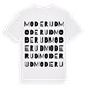 White t-shirt med Moderud ordlek t-shirt