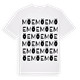 White t-shirt med Möe ordlek t-shirt