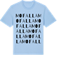 Blue Soul t-shirt med Mofalla ordlek t-shirt