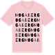 Pink Cotton t-shirt med Mogaberg ordlek t-shirt