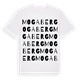 White t-shirt med Mogaberg ordlek t-shirt