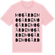 Pink Cotton t-shirt med Mogärde ordlek t-shirt