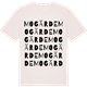 Vintage White t-shirt med Mogärde ordlek t-shirt
