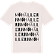 Vintage White t-shirt med Möhällern ordlek t-shirt