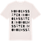 Vintage White t-shirt med Moholms säteri ordlek t-shirt