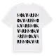 White t-shirt med Mokvarn ordlek t-shirt