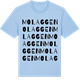 Blue Soul t-shirt med Molaggen ordlek t-shirt