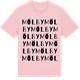 Pink Cotton t-shirt med Mölby ordlek t-shirt