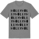 Mid Heather Gray t-shirt med Mölby ordlek t-shirt