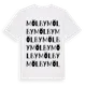 White t-shirt med Mölby ordlek t-shirt