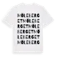 White t-shirt med Möleberget ordlek t-shirt