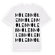 White t-shirt med Mölen ordlek t-shirt