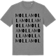 Mid Heather Gray t-shirt med Molla ordlek t-shirt