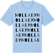 Blue Soul t-shirt med Molla By ordlek t-shirt