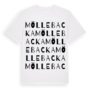 Möllebacka ordlek t-shirt – ekologisk bomull t-shirt från Pinshirt