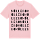 Pink Cotton t-shirt med Möllebo ordlek t-shirt