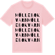 Pink Cotton t-shirt med Möllebokvarn ordlek t-shirt