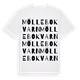 White t-shirt med Möllebokvarn ordlek t-shirt
