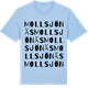 Blue Soul t-shirt med Mollsjönäs ordlek t-shirt