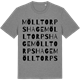 Mid Heather Gray t-shirt med Mölltorps hage ordlek t-shirt