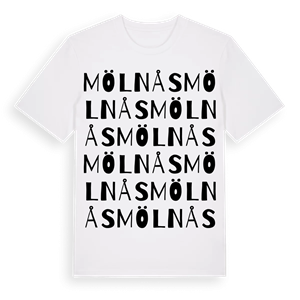 Mölnås ordlek t-shirt – ekologisk bomull t-shirt från Pinshirt