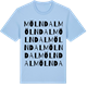 Blue Soul t-shirt med Mölndal ordlek t-shirt