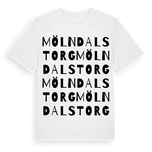 Mölndals Torg ordlek t-shirt – ekologisk bomull t-shirt från Pinshirt