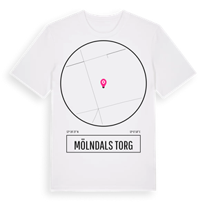 Mölndals Torg t-shirt – ekologisk bomull t-shirt från Pinshirt