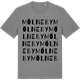 Mid Heather Gray t-shirt med Mölneby ordlek t-shirt