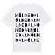 White t-shirt med Mölnedal ordlek t-shirt