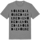 Mid Heather Gray t-shirt med Mölnedal ordlek t-shirt