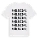 White t-shirt med Mölnedal ordlek t-shirt