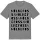 Mid Heather Gray t-shirt med Mölnefossa ordlek t-shirt