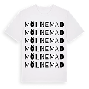 Mölnemad ordlek t-shirt – ekologisk bomull t-shirt från Pinshirt