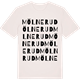 Vintage White t-shirt med Mölnerud ordlek t-shirt