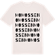 Vintage White t-shirt med Momossen ordlek t-shirt