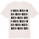 Vintage White t-shirt med Mon ordlek t-shirt