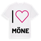 Jag älskar Möne t-shirt stort tryck