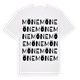 White t-shirt med Möne ordlek t-shirt